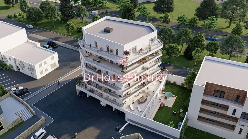 Vue aérienne - Appartement Lumineux avec Balcon à Vannes