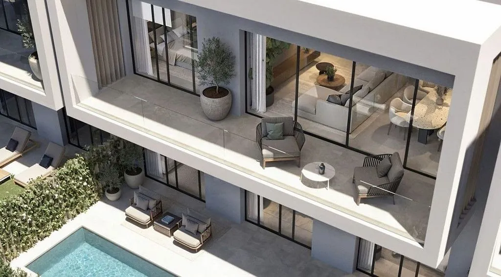 Vue aérienne - Newly Built Villa with Pool in Casares