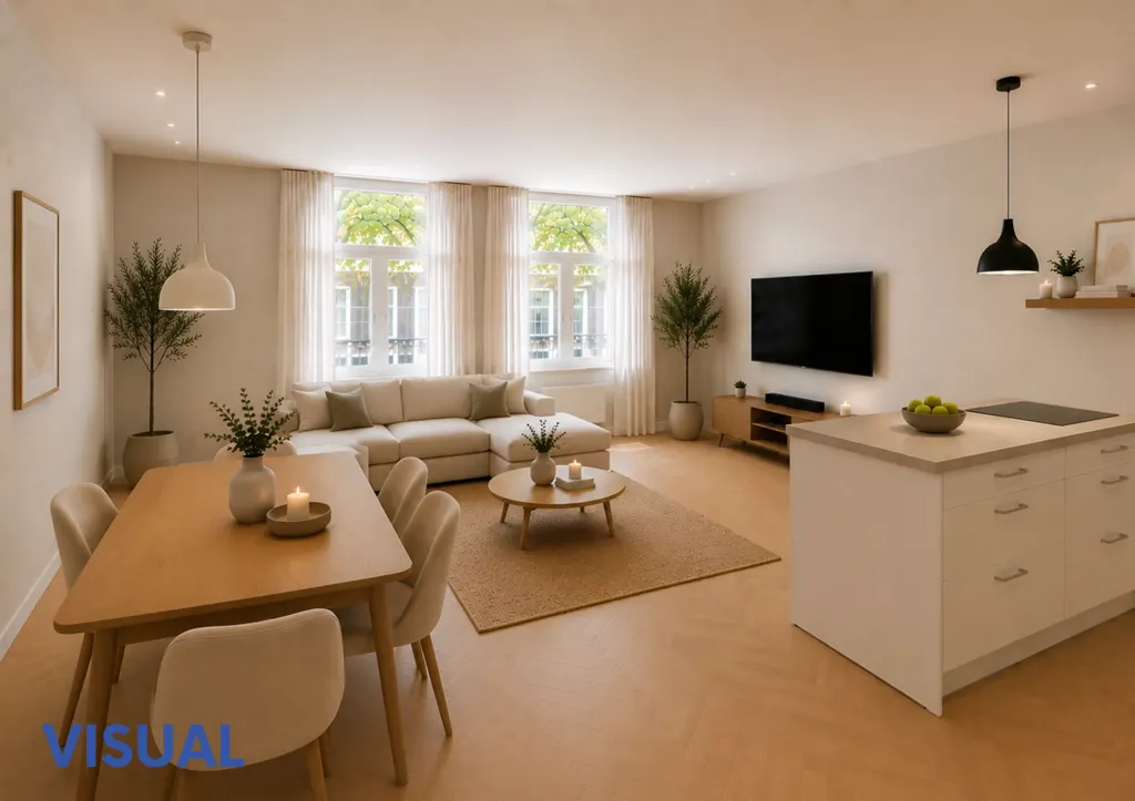 Séjour - Modernised Apartment with Rooftop Terrace in Alkmaar