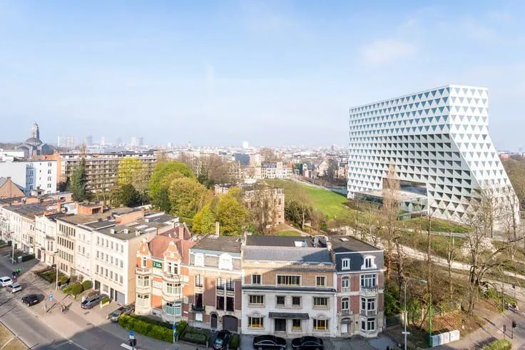 Aerial - Apartment with Canal View in Antwerp