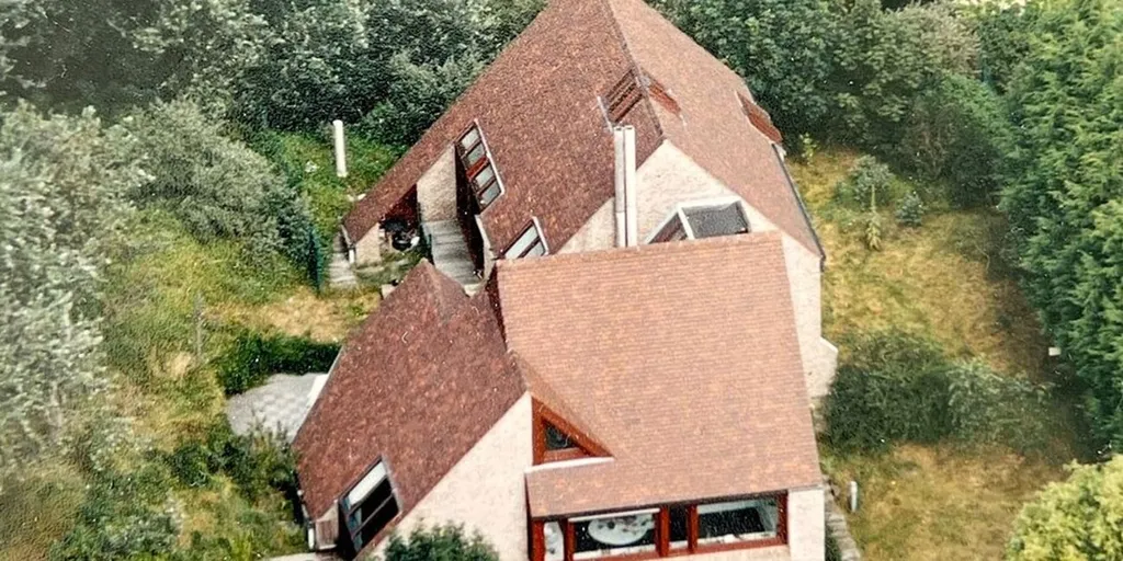 Õhuvaade - Architect's Villa with Garden in De Panne