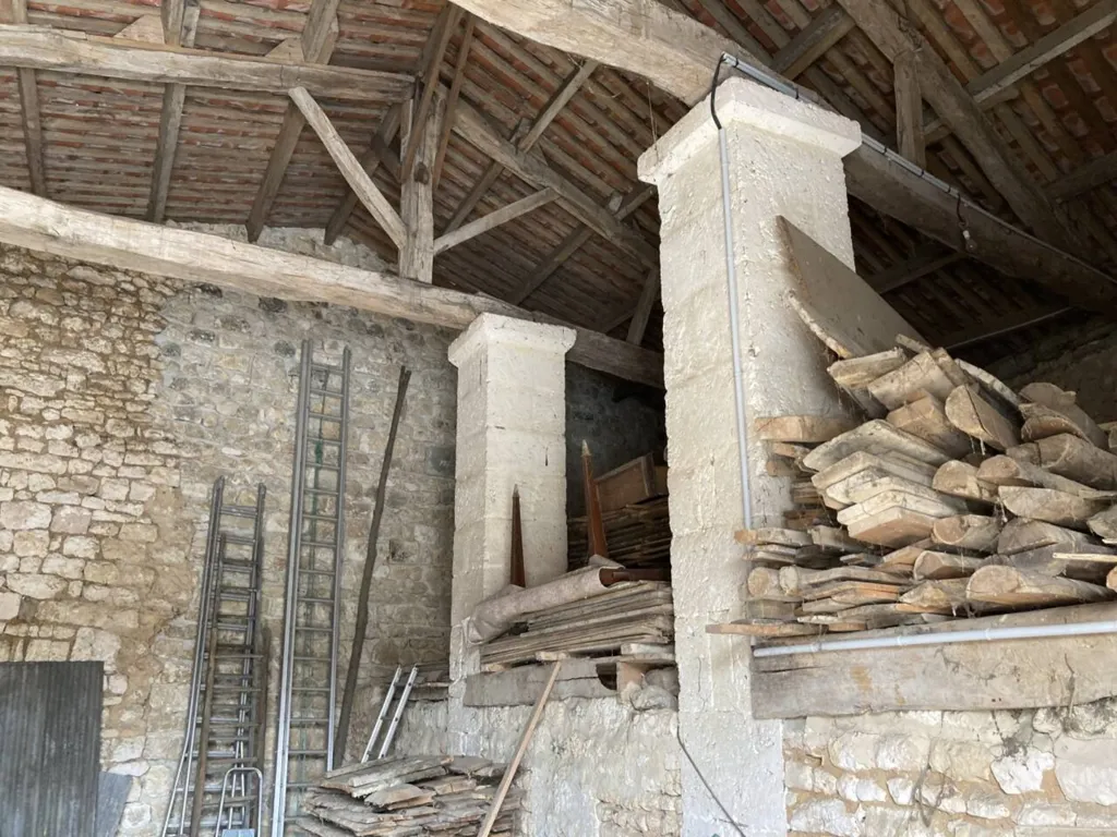 Toad - Restoration-Ready Barn in Soyaux Village