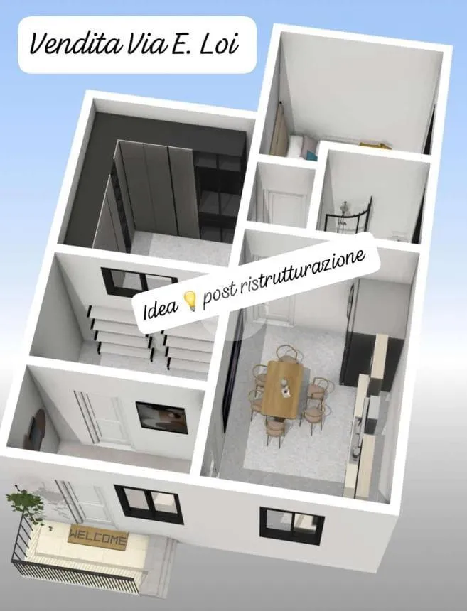 Twin-Storey Apartment with Garden in Palermo