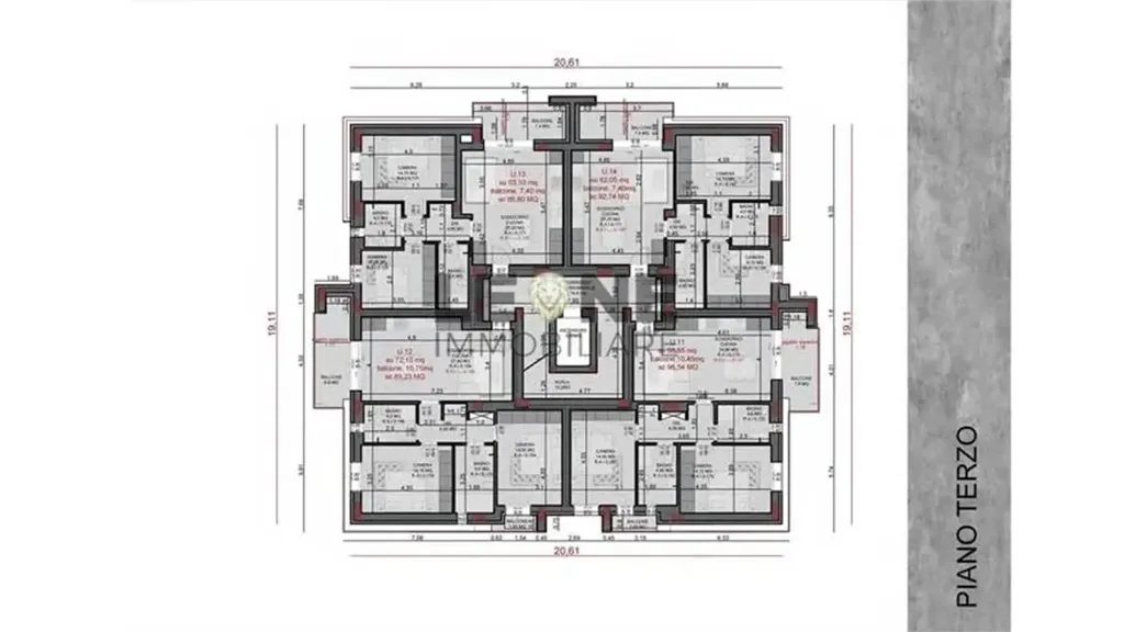 Plaan - Apartment with Balconies in Spilamberto