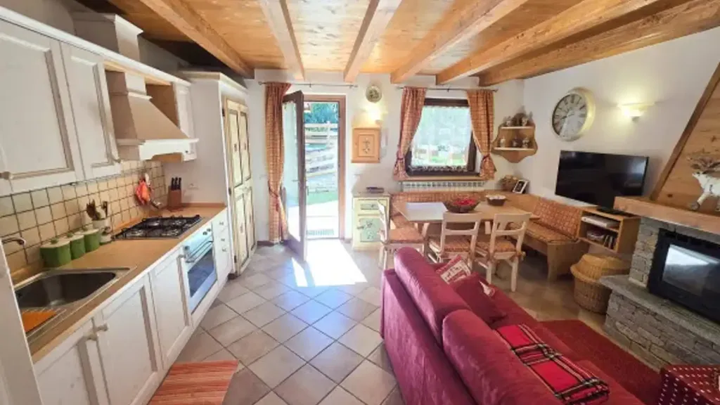 Elutuba - Rustic Trilocale with Private Gardens in Aprica