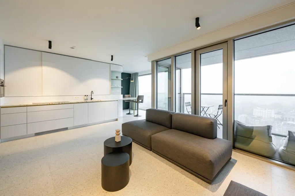 Séjour - Open Loft avec Vue Panoramique sur Antwerpen