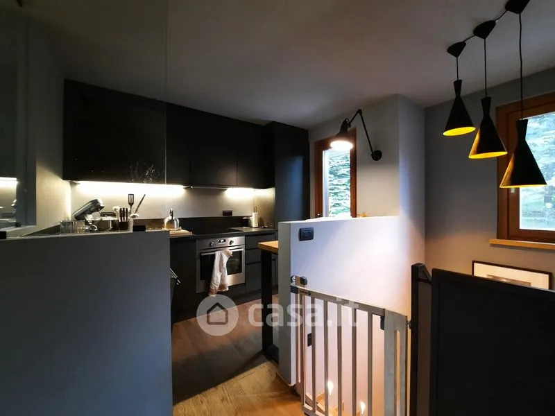 Köök - Panoramic Apartment with Balcony in Courmayeur