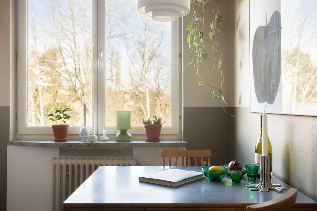 Sala da pranzo - Terrace Flat in Kärrtorp with Garden Access