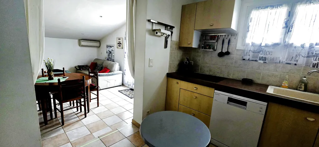 Köök - Villa Flat with Garden, 30m from Beach, Abbartello