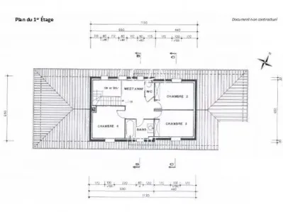 Plan - Maison 6 pièces à Vertou