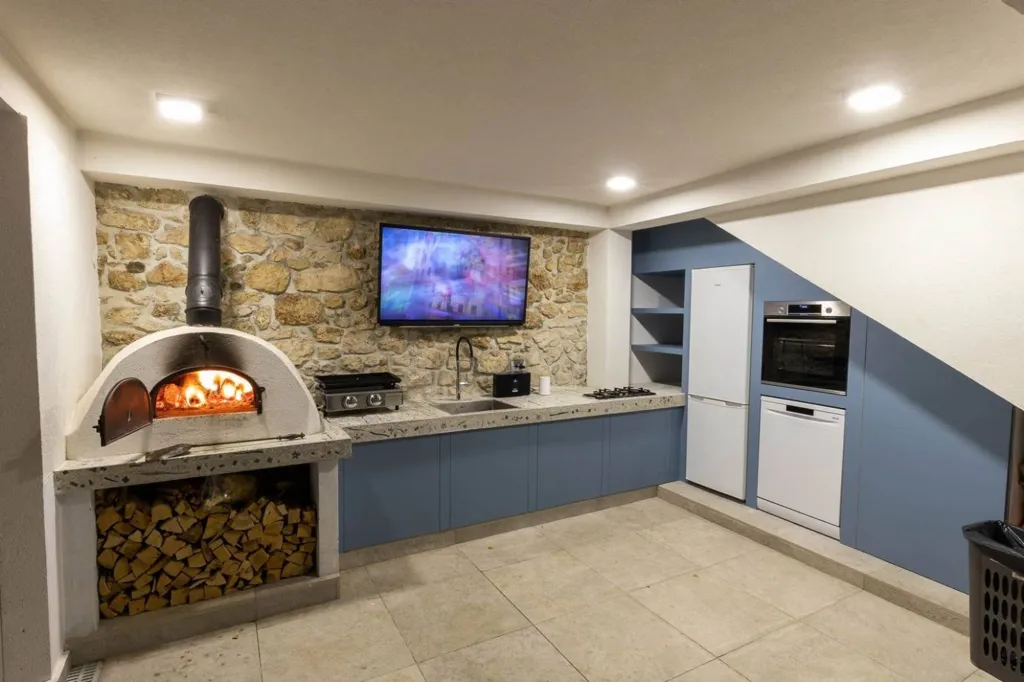 Cuisine - Three-Storey Villa with Sea View in Bribir