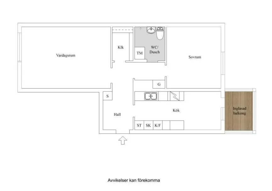 2-toaline korter asukohas Sigtuna kommun