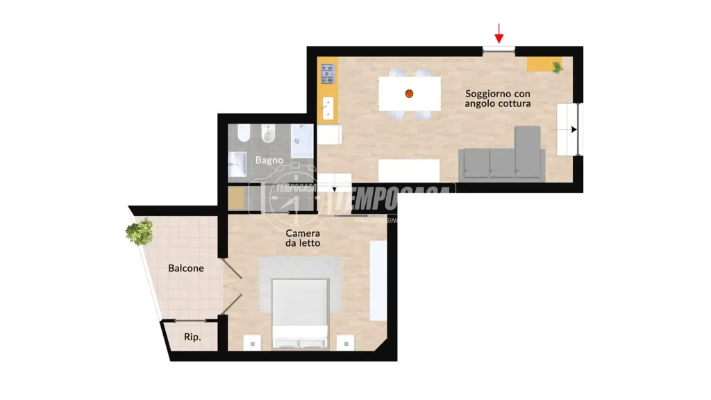 Plaan - Modern Flat with Balcony in Genoa