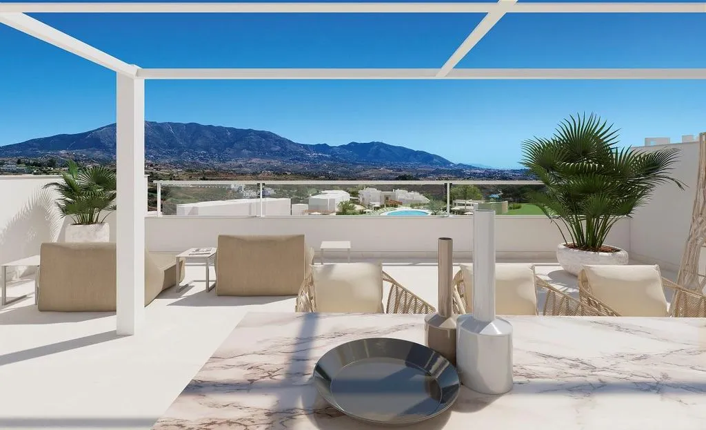Terrasse - East-Facing Apartment with Pool in Mijas