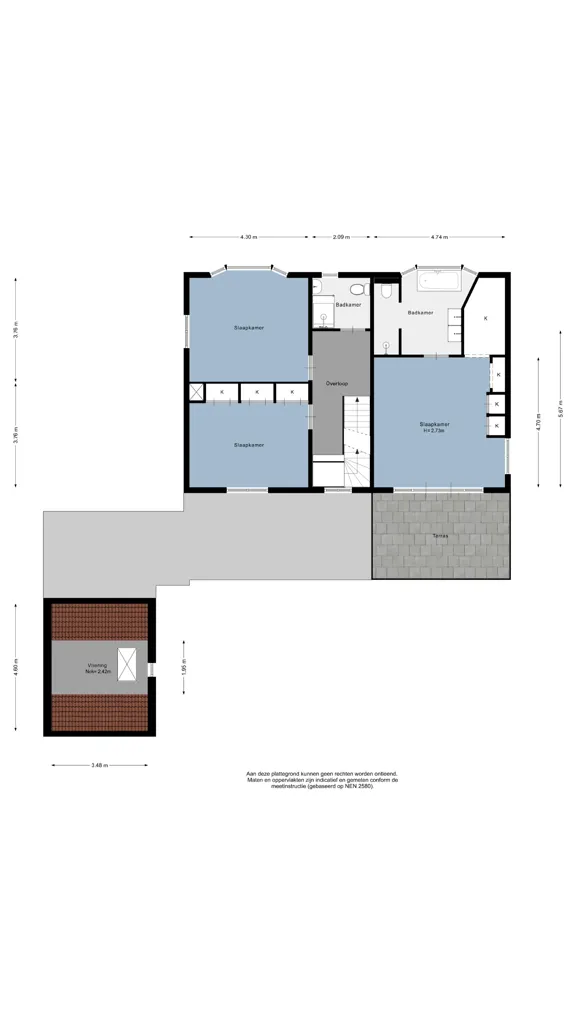 Floor Plan - Villa with Garden in Rotterdam-Kralingen