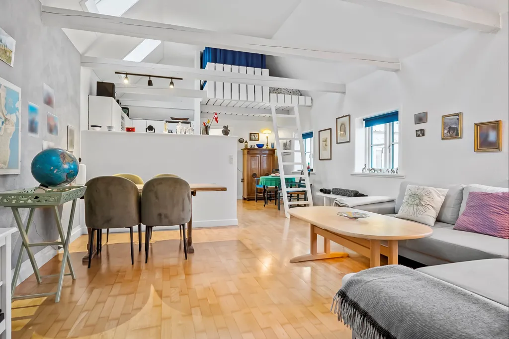 Séjour - Appartement 2 pièces à Glumsø