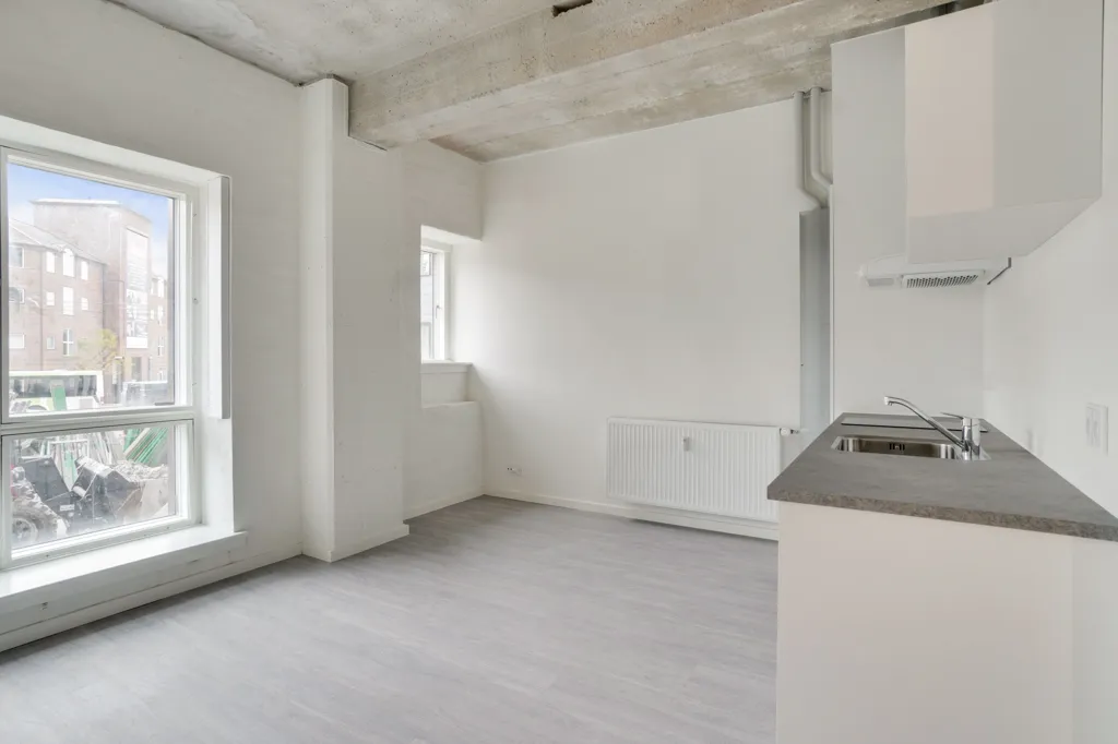 Köök - 1-Bedroom Flat with Kitchen/Bathroom in Central Odense
