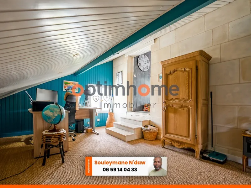 Pièces - Maison en Pierre de Loire avec Piscine à Saumur