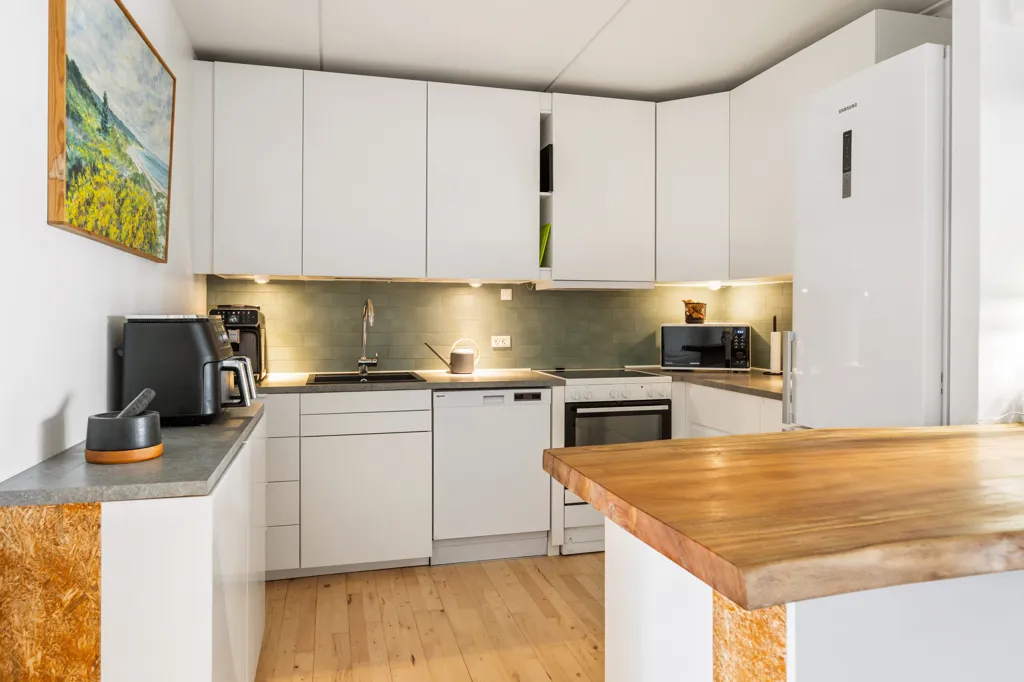 Cuisine - Apartment with Terrace in Smørumnedre