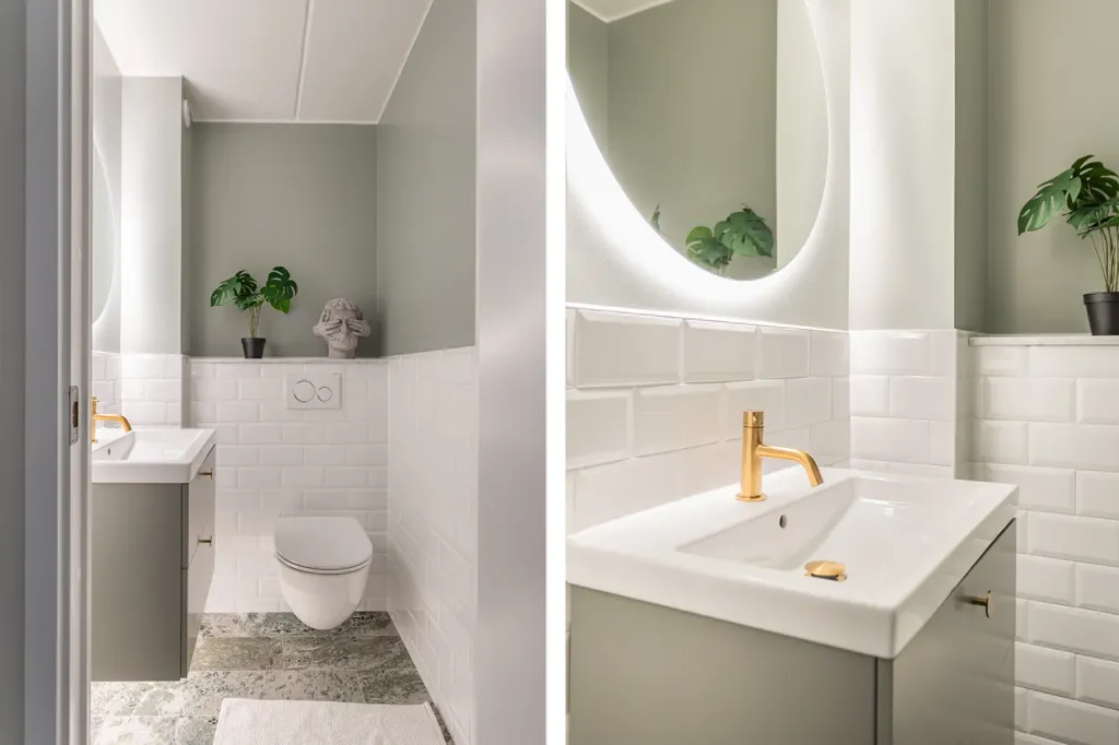 Salles de bain - Appartement 4 pièces à Djursholm
