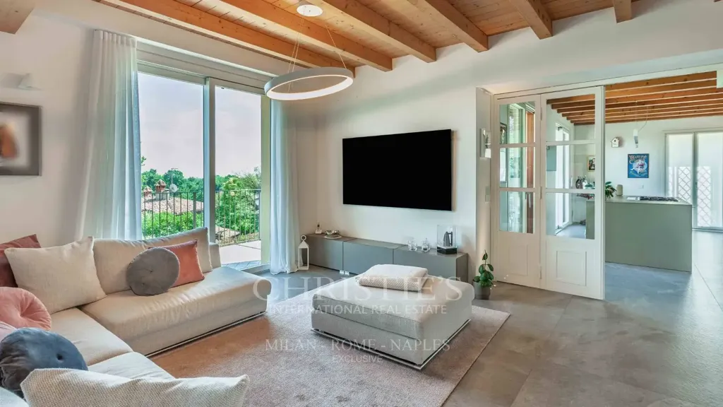 Séjour - Semi-Independent Villa with Garden in Montevecchia