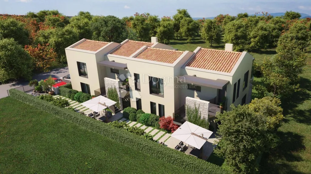 Vue aérienne - Modern Apartment with Balcony in Poreč