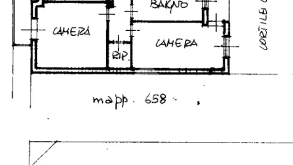 Plan - Three-Bedroom Apartment with Balcony in Vittuone
