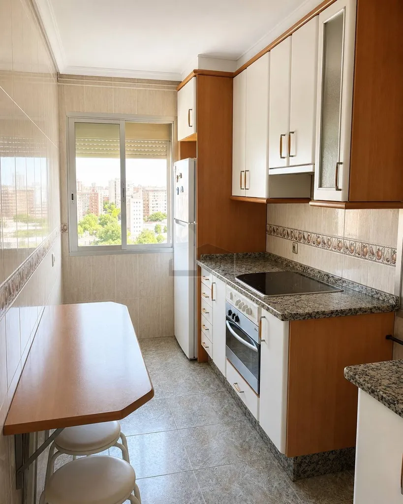 Köök - Amueblado Flat with Views in Cáceres