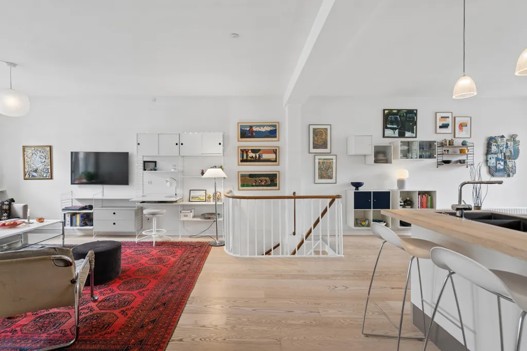 Séjour - Loft-Style Flat with High Ceilings in Copenhagen S