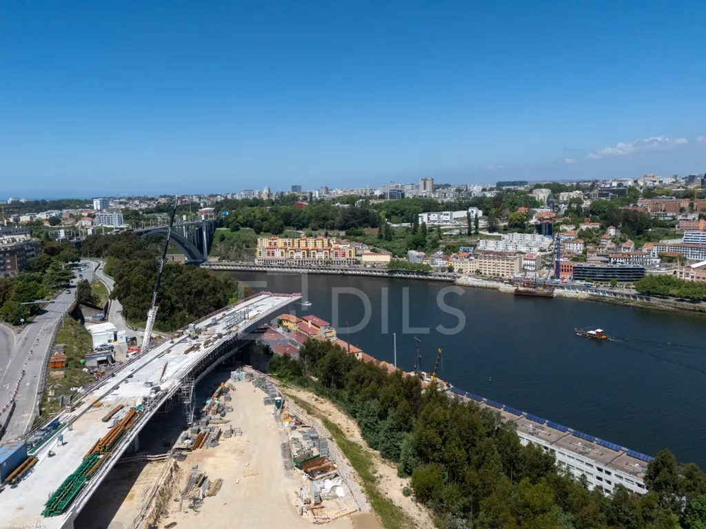 Õhuvaade - T2 Apartment with River View in Vila Nova de Gaia