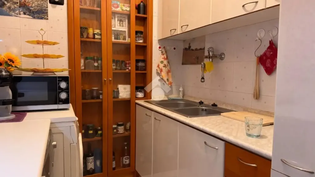 Kitchen - Rusticated Two-Bedroom Apartment in Bari