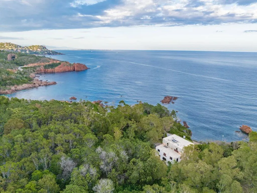 Aerial - Luxury Villa with Sea View in Saint-Raphaël