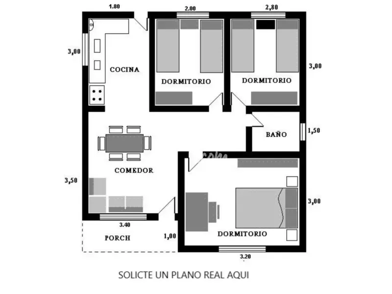 Planimetria - Detached House with Private Pool in Granada