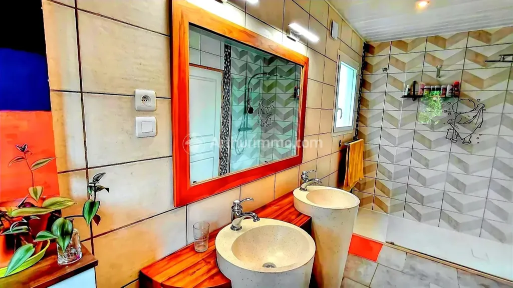 Salles de bain - Villa Moderne au Calme avec Jardin à Burlats