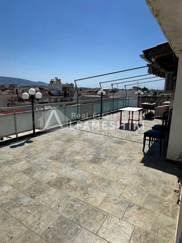 Terrace - Apartment with Large Balcony in Peristeri
