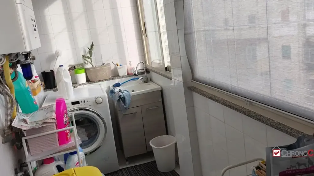 Utility Room - Modernised Apartment with Balcony in Messina