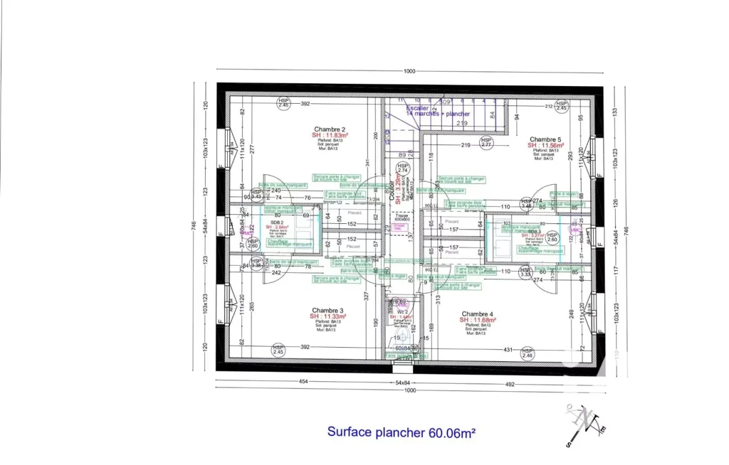 Plaan - New House with Annex in Talence