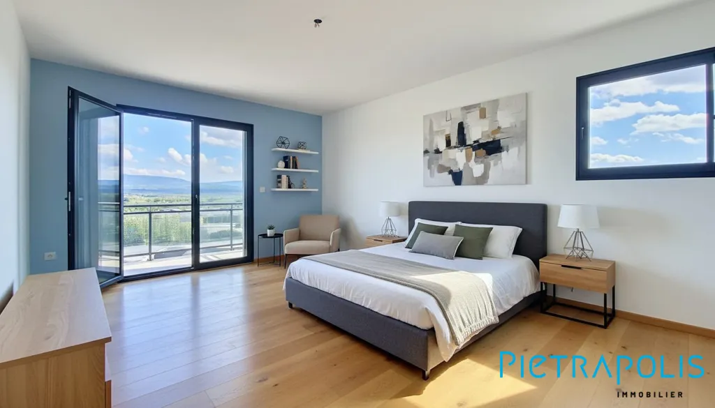 Chambres - Villa Contemporaine avec Vue Alpes à Challex