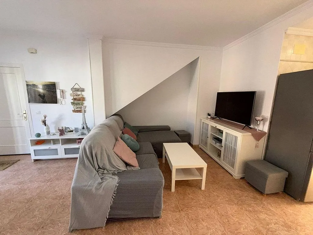 Living Room - 2-Bed Apartment with Terrace in Chipiona