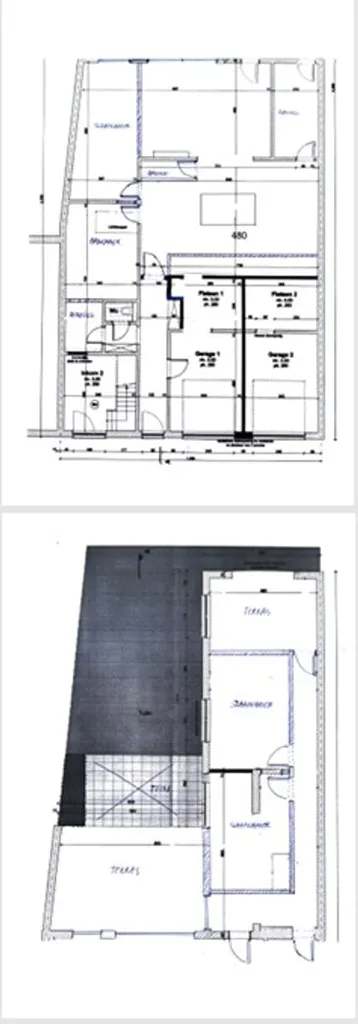 Plan - Appartement + Maison avec Jardin à Tuinzicht