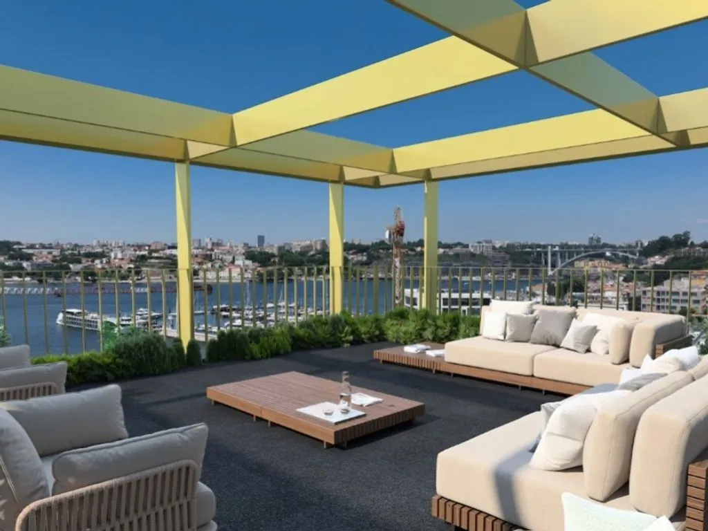Terrace - Luxury Riverside Apartment in Vila Nova de Gaia