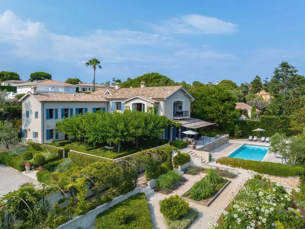 Aerial - Luxury Villa with Heated Pool in Cap d'Antibes