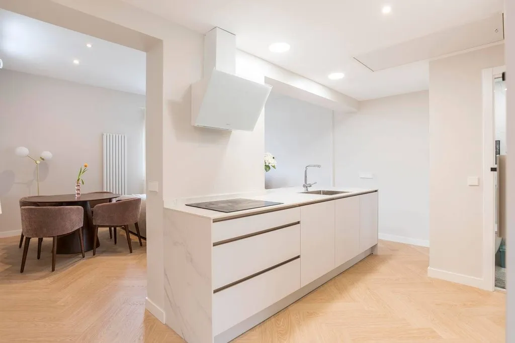 Köök - Apartment with Air Conditioning in Central Madrid