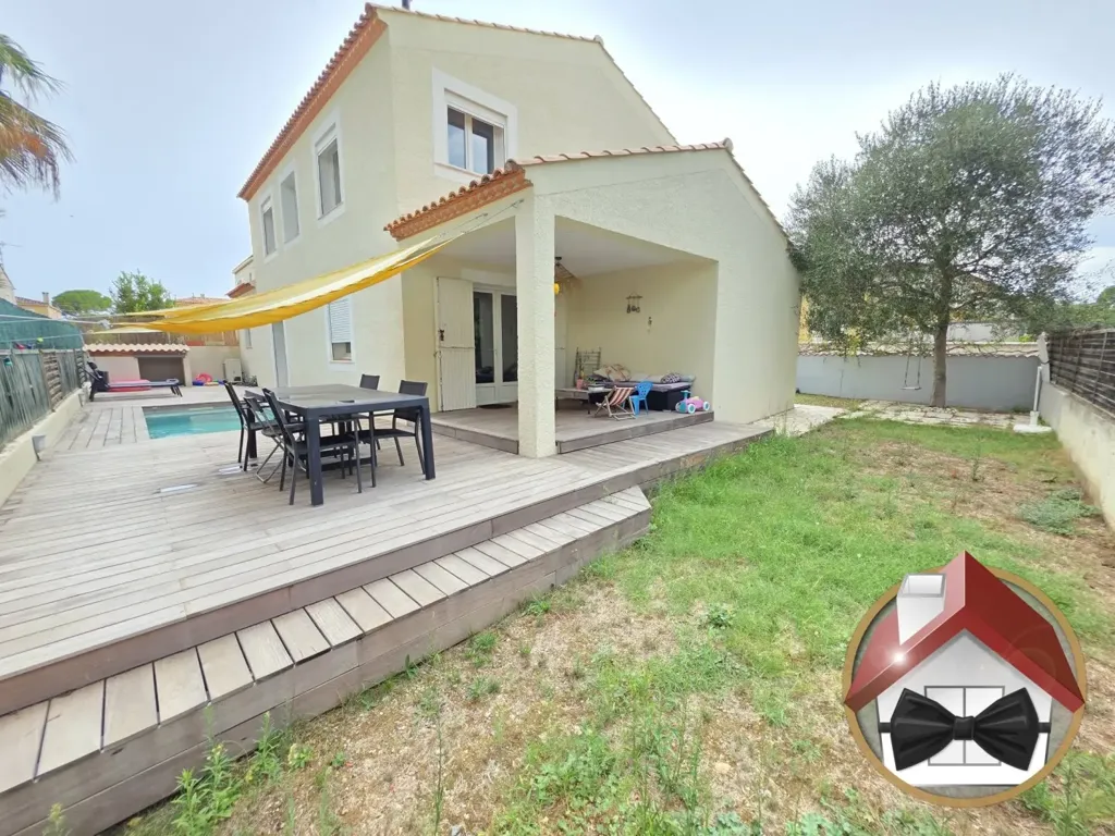 Terrace - Fully Renovated House with Pool in Lavérune