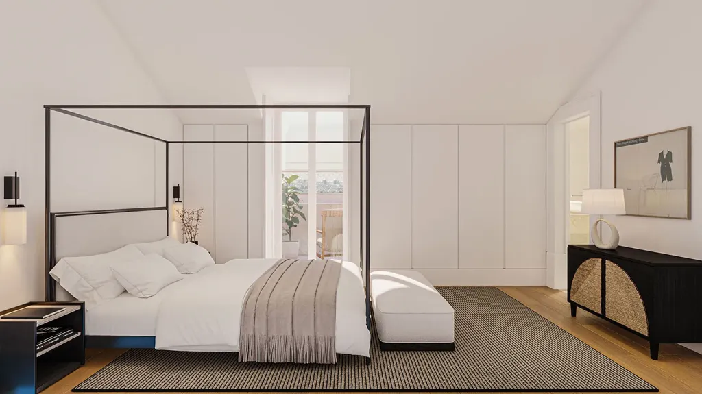 Chambres - New Build Apartment with Pool in Intendente, Lisbon