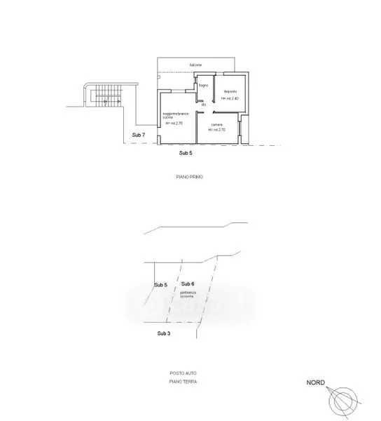 Plan - Apartment with Sea View Terrace in Nardò