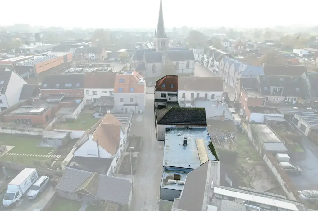 Vista aerea - Commercial Property with Residential Unit in Kruisem