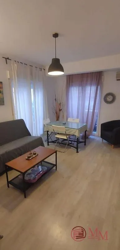 Living Room - Furnished Flat with Balcony in Ciudad Jardín