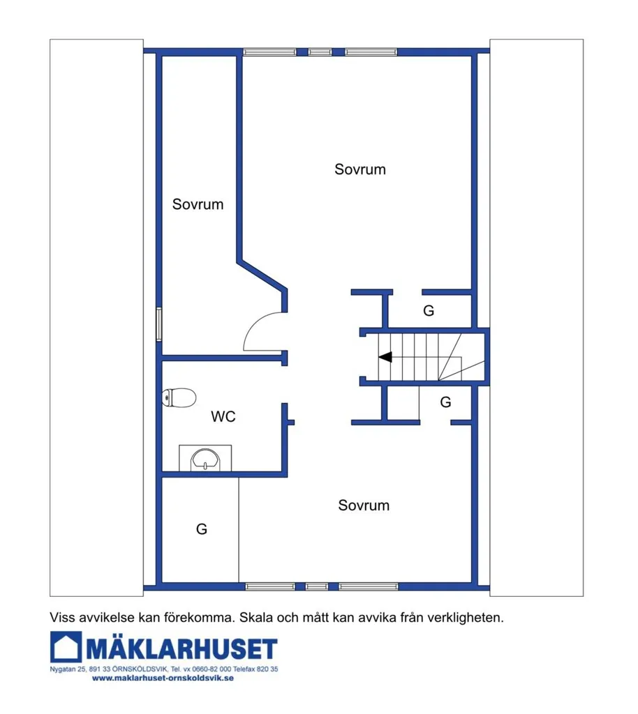 Plaan - 6-toaline maja asukohas Örnsköldsviks kommun