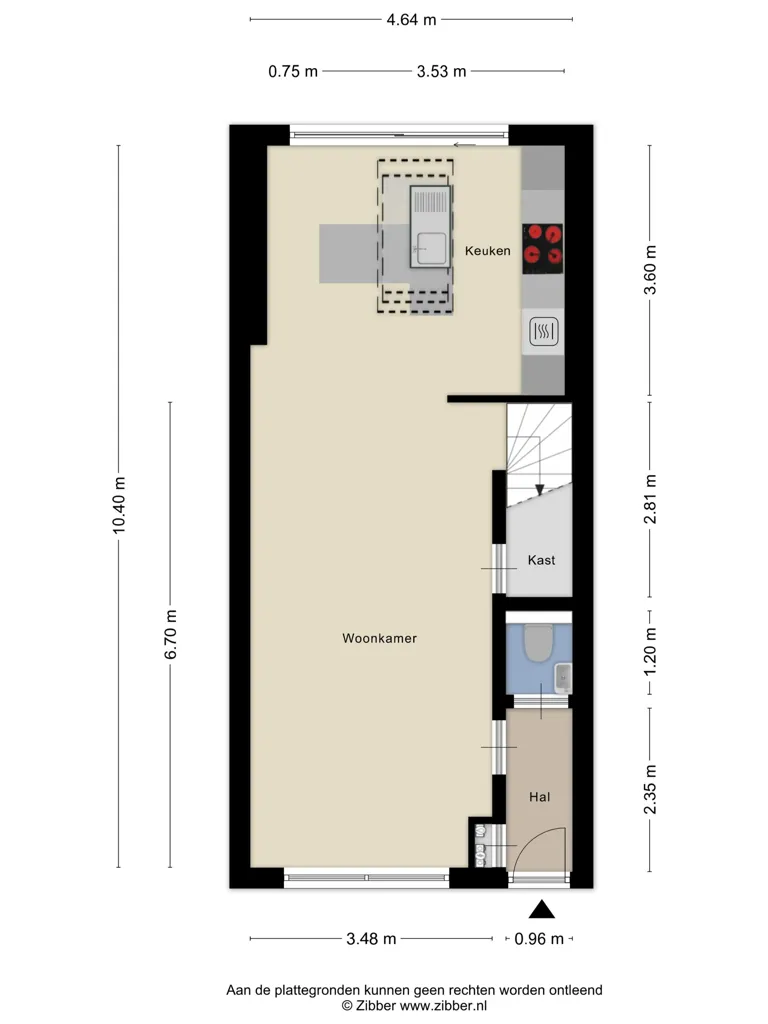 Plaan - Renovated Semi-detached House in Sas van Gent